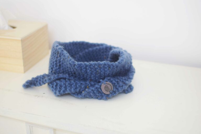 tricot- écharge- box hello kit- créatif- bleu- fait main- tricoter