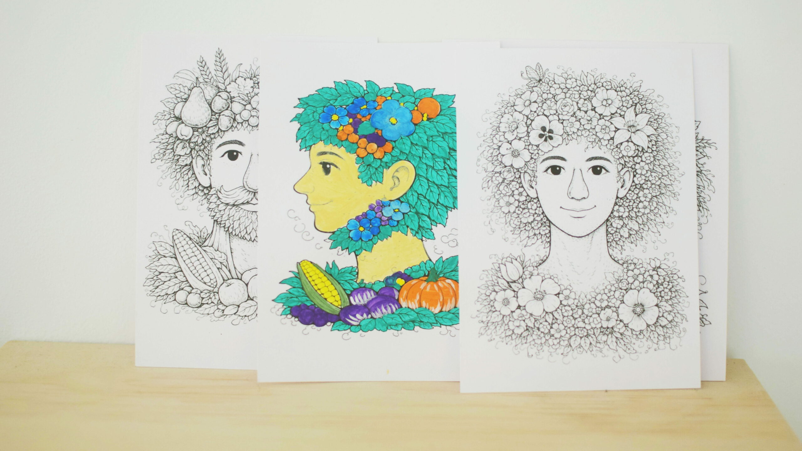 arcimboldo- peinture- coloriage- numéro- relax- anti stress- bien etre- burn out- théarapie- psychologie- box diy- hello kit- créativité- box diy- do it yourself- du temps pour soi- culpabilité