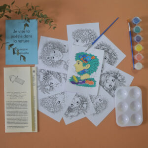 kit diy coloriage- adulte- hello kit- anti stress- zen- slow- détente- cadeau- femme- créativité- créatif- activités manuelles- loisirs créatifs- couleurs- peinture- peinture à numéro